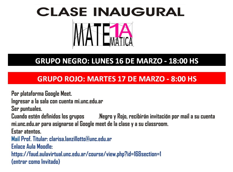Clase inaugural